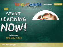 Tablet Screenshot of brightmindslearningcenterllc.com